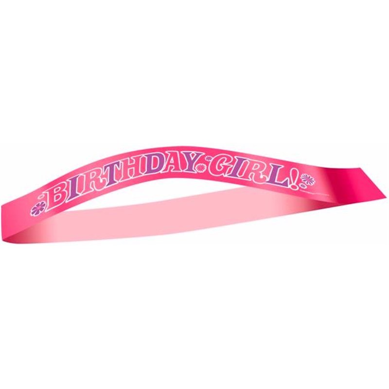 BIRTHDAY GIRL SATIN SASH