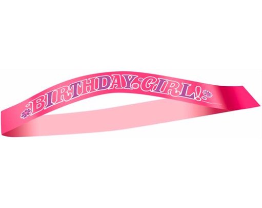 BIRTHDAY GIRL SATIN SASH