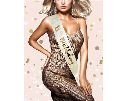 ROSE GOLD 18TH BIRTHDAY SASH
