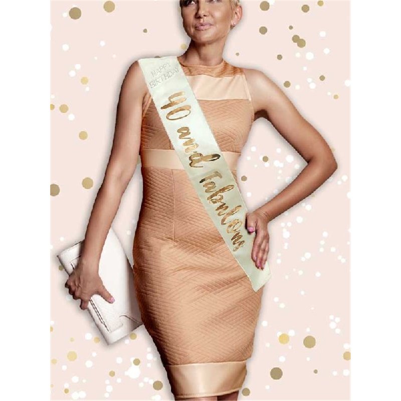 ROSE GOLD 40 & FABULOUS SASH