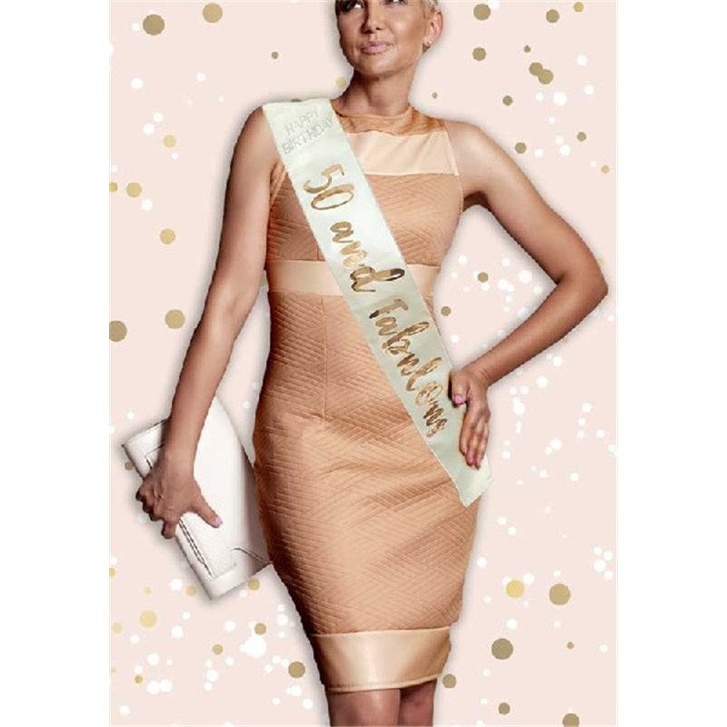 ROSE GOLD 50 & FABULOUS SASH