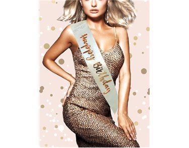 ROSE GOLD HAPPY BIRTHDAY SASH