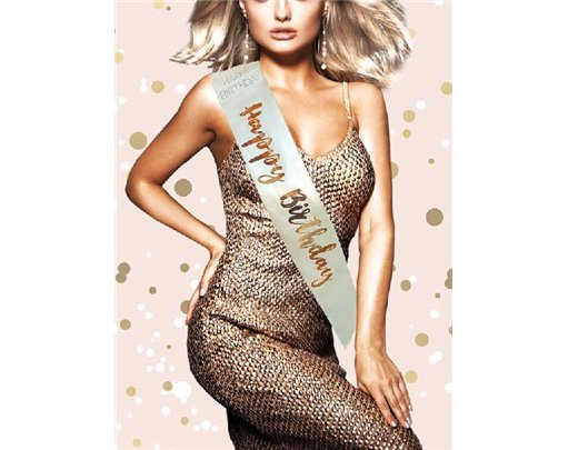 ROSE GOLD HAPPY BIRTHDAY SASH