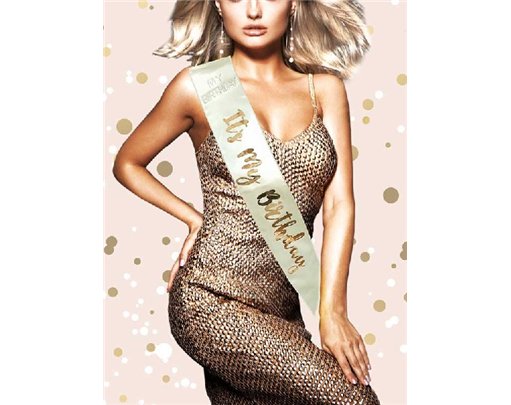ROSE GOLD ITS MY BIRTHDAY SASH