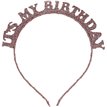 ROSE GOLD 'IT'S MY BIRTHDAY' GLITTER HEADBAND