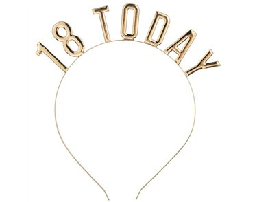 18 TODAY GOLD HEADBAND