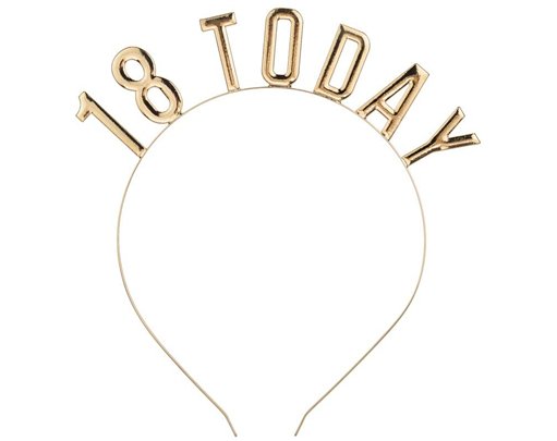 18 TODAY GOLD HEADBAND