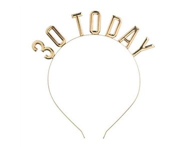 30 TODAY GOLD HEADBAND