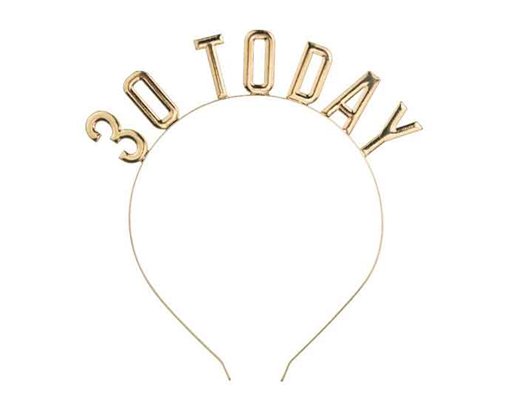 30 TODAY GOLD HEADBAND