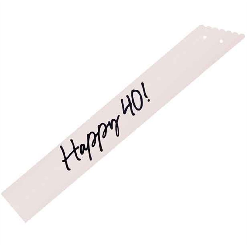 HAPPY 40 CREAM SASH