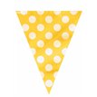 12FT YELLOW DOTS FLAG BANNER