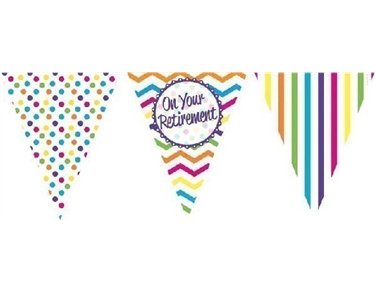 ON YOUR RETIREMENT FLAG BUNTING