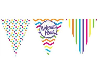 WELCOME HOME FLAG BUNTING