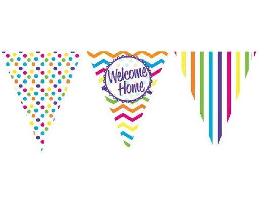 WELCOME HOME FLAG BUNTING