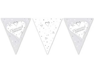 3.7M DIAMOND ANNIVERSARY FLAG BUNTING