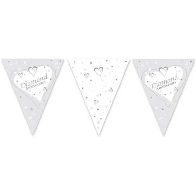 3.7M DIAMOND ANNIVERSARY FLAG BUNTING
