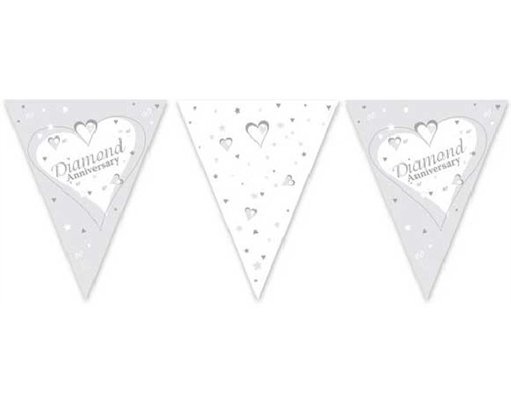 3.7M DIAMOND ANNIVERSARY FLAG BUNTING