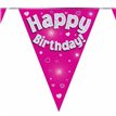 3.9M HAPPY BIRTHDAY PINK BUNTING