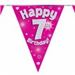 3.9M 7TH BIRTHDAY PINK BUNTING