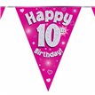 3.9M 10TH BIRTHDAY PINK BUNTING