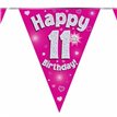 3.9M 11TH BIRTHDAY PINK BUNTING
