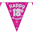 3.9M 18TH BIRTHDAY PINK BUNTING