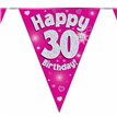 3.9M 30TH BIRTHDAY PINK BUNTING