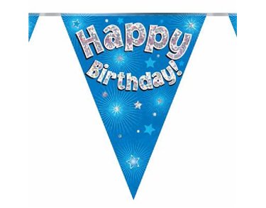 3.9M HAPPY BIRTHDAY BLUE BUNTING