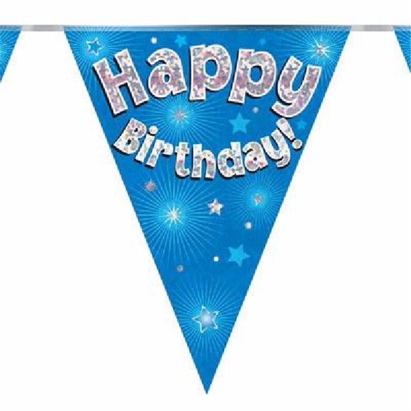 3.9M HAPPY BIRTHDAY BLUE BUNTING