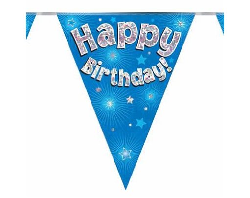 3.9M HAPPY BIRTHDAY BLUE BUNTING