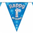 3.9M 1ST BIRTHDAY BLUE BUNTING