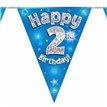 3.9M 2ND BIRTHDAY BLUE BUNTING