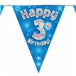 3.9M 3RD BIRTHDAY BLUE BUNTING