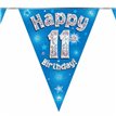 3.9M 11TH BIRTHDAY BLUE BUNTING