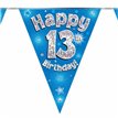 3.9M 13TH BIRTHDAY BLUE BUNTING