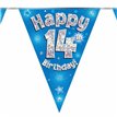 3.9M 14TH BIRTHDAY BLUE BUNTING