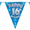 3.9M 16TH BIRTHDAY BLUE BUNTING
