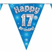 3.9M 17TH BIRTHDAY BLUE BUNTING