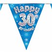 3.9M 30TH BIRTHDAY BLUE BUNTING