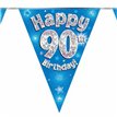 3.9M 90TH BIRTHDAY BLUE BUNTING