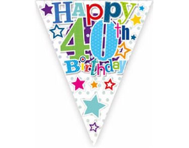 40TH B/DAY BUNTING