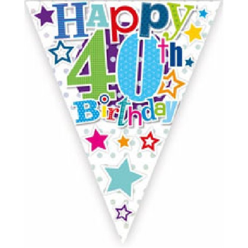 40TH B/DAY BUNTING