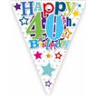 40TH B/DAY BUNTING