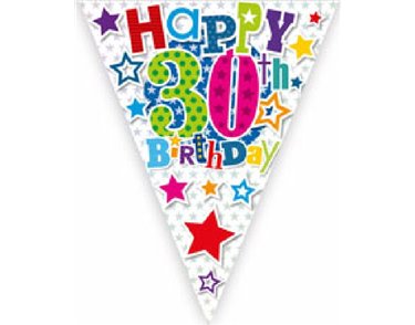 30TH B/DAY BUNTING