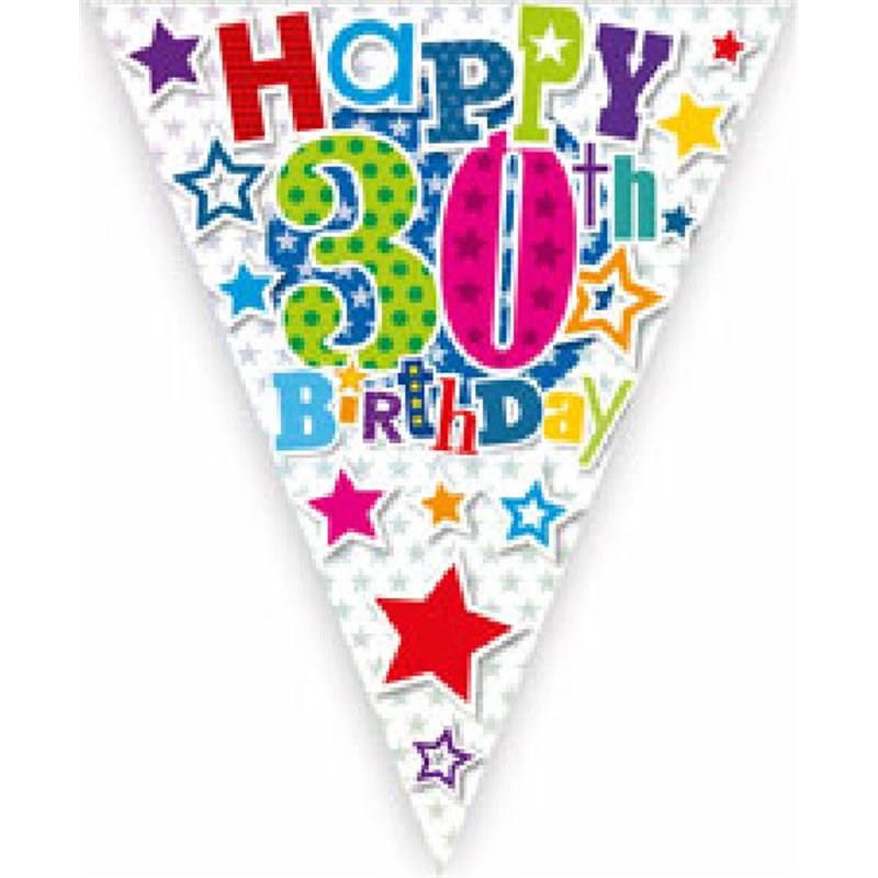 30TH B/DAY BUNTING