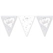3.7M SILVER ANNIVERSARY FLAG BUNTING