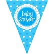 3.9M BABY SHOWER BLUE PARTY BUNTING