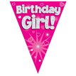 3.9M BIRTHDAY GIRL PINK PARTY BUNTING