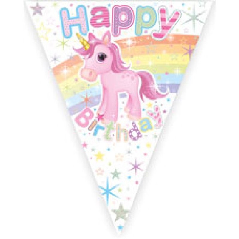 3.6M UNICORN HAPPY BIRTHDAY BUNTING