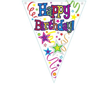 3.9M RIBBONS AND STARS PARTY BUNTING